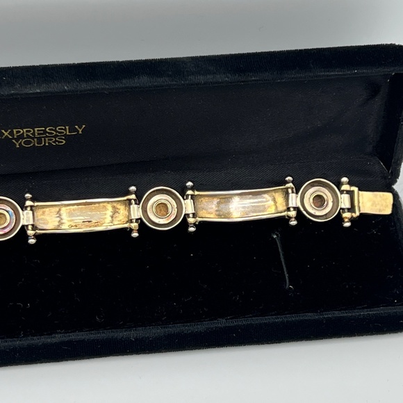 ❤️❤️ SOLD ❤️❤️ 14K Solid Gold 47.88g 8" Long Bracelet Custom Made TwoTone - Picture 16 of 17